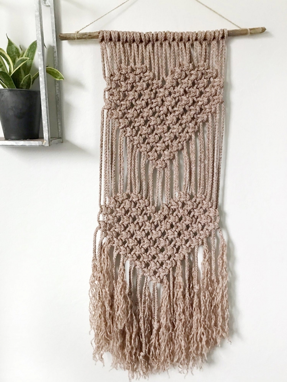 Macrame Heart Wall Hang Social Wave