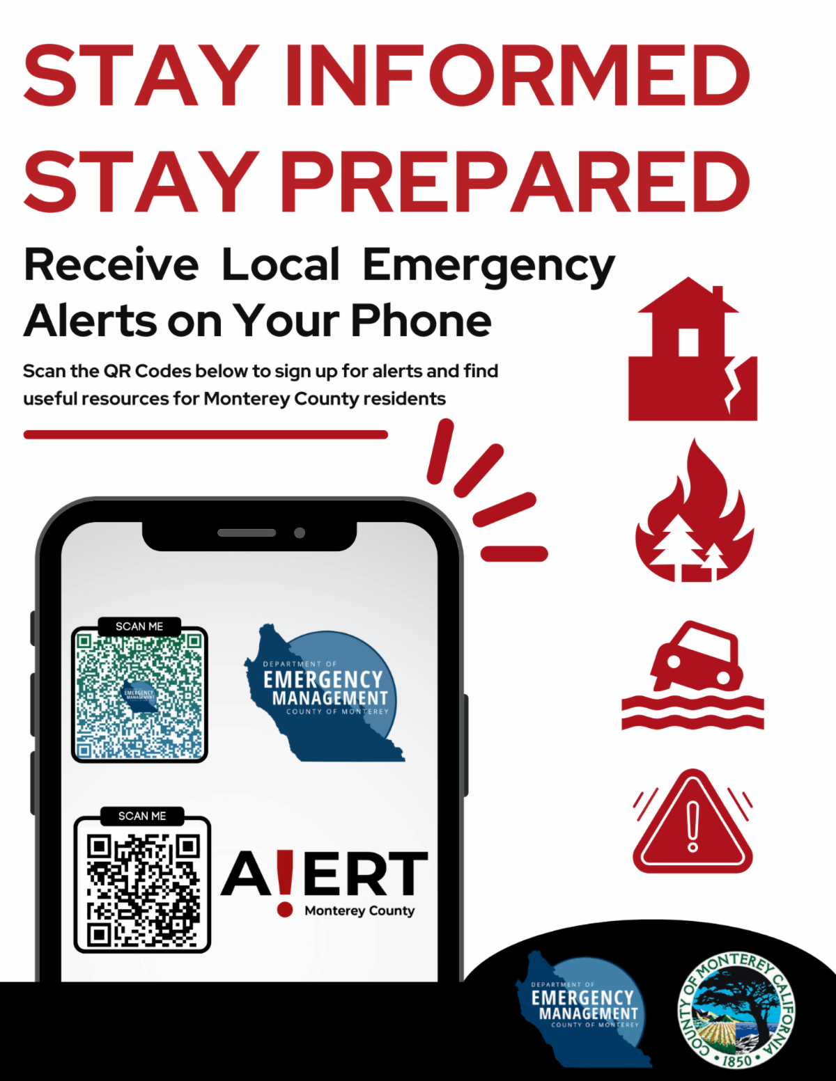 Receive Emergency Alerts from Monterey County Social Wave